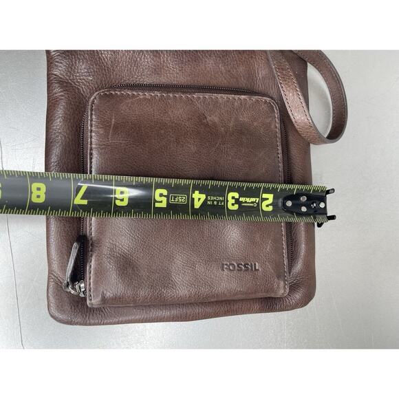 Fossil Women's Small Thin Organizer Leather Crossbody Bag Vintage Compact - Picture 5 of 5